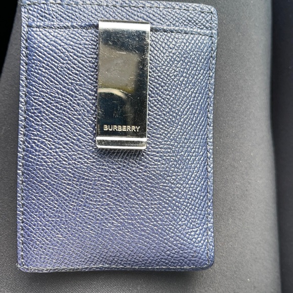 Burberry Leather Money Clip Card Case - Picture 1 of 4